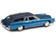 1972 Cadillac Eldorado 2 Door Station Wagon Blue Metallic with Matt Blue Top and Blue Interior Limited Edition to 250 pieces Worldwide 1/43 Model Car Esval Models EMUS43013B