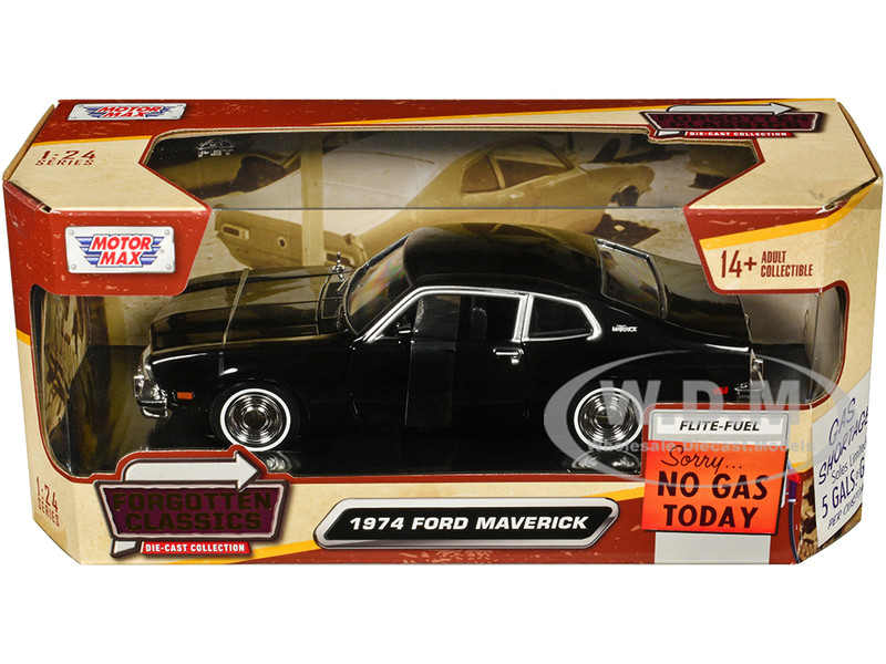 1974 Ford Maverick Black Forgotten Classics Series 1/24 Diecast