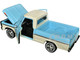 1969 Ford F 100 Pickup Truck Light Blue and Cream Timeless Legends Series 1/24 Diecast Model Car Motormax 79315LTBL