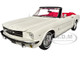 1964 1 2 Ford Mustang Convertible White with Red Interior James Bond 007 Goldfinger 1964 Movie James Bond Collection Series 1/18 Diecast Model Car Motormax 79833JB