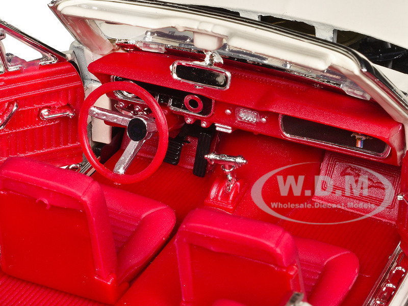 1964 1 2 Ford Mustang Convertible White with Red Interior