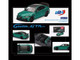 Alfa Romeo Giulia GTAm Verde Montreal Green Metallic with Carbon Top 1/64 Diecast Model Car BBR BBRDIE6411