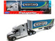Freightliner Cascadia Truck Silver Metallic Freightliner Container1/32 Diecast Model Welly 32696