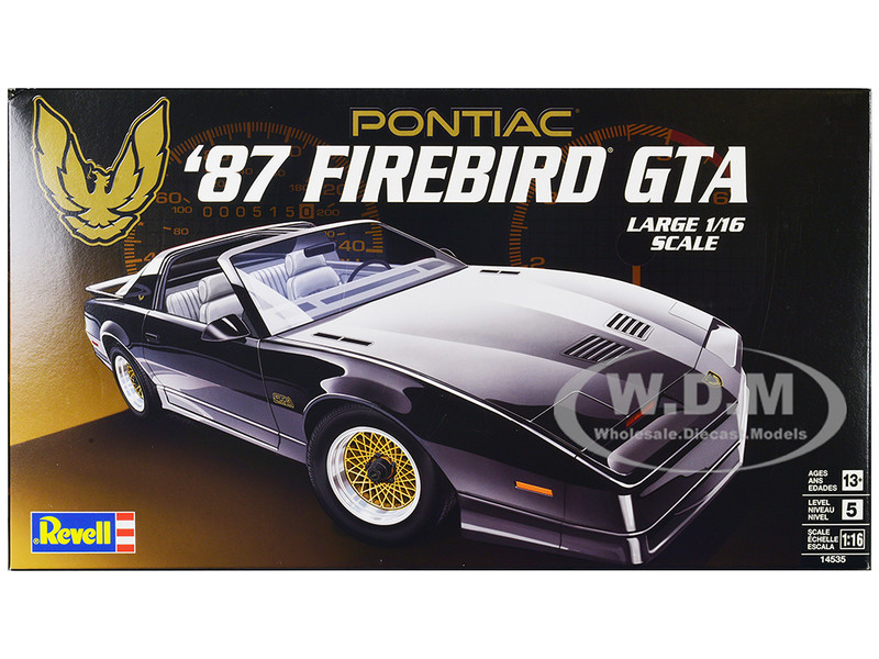 Level 5 Model Kit 1987 Pontiac Firebird GTA 1/16 Scale Model Revell 14535