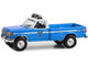 1991 Ford F 250 Pickup Truck Blue and White NYPD New York City Police Department Emergency Services Hobby Exclusive Series 1/64 Diecast Model Car Greenlight 30462