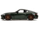 2023 Nissan Z Dark Green Metallic with Black Top Fast X 2023 Movie Fast & Furious Series 1/24 Diecast Model Car Jada 34791