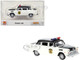1974 Checker Cab Police White and Black Kalamazoo Police 1/87 HO Scale Model Car Brekina BRE58941