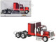 1980 GMC General Truck Tractor Dark Red and Light Red 1/87 HO Scale Model Car Brekina BRE85777