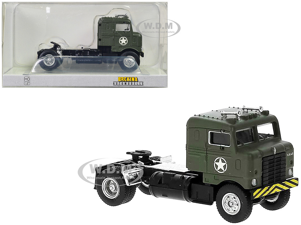 1950 Kenworth Bullnose Truck Tractor Olive Drab United States Air