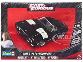 Level 4 Model Kit Dom s 1971 Plymouth GTX Fast & Furious 1/24 Scale Model Revell 85-4477