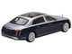 Mercedes Maybach S 680 Cirrus Silver and Nautical Blue Metallic Limited Edition to 3600 pieces Worldwide 1/64 Diecast Model Car True Scale MGT00516
