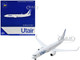 Boeing 737 800 Commercial Aircraft Utair White with Blue Tail Stripes 1/400 Diecast Model Airplane GeminiJets GJ2120