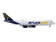 Boeing 747 8F Commercial Aircraft Atlas Air Apex Logistics White with Blue Tail 1/400 Diecast Model Airplane GeminiJets GJ2204