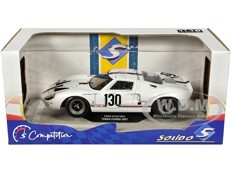 ソリド 1/18 フォード GT40 Mk.1 タルガフローリオ 1967 ☆ Solido 1/18 Ford GT40 Mk.1 1967 Targa Florio 5th overall