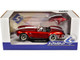 1965 Shelby Cobra 427 MKII Red Metallic with White Stripes 1/18 Diecast Model Car Solido S1804909