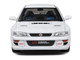 1998 Subaru Impreza 22B RHD Right Hand Drive Pure White with Gold Wheels 1/18 Diecast Model Car Solido S1807404
