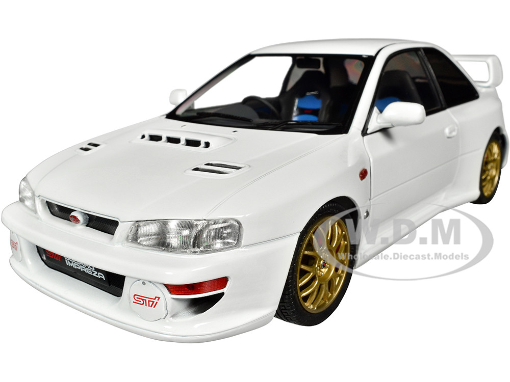 2*0様 AUTOart 1/43 SUBARU IMPREZA 白&黒　2台セ 1998 Subaru Impreza 22B RHD Right Hand Drive Pure White with