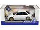 1998 Subaru Impreza 22B RHD Right Hand Drive Pure White with Gold Wheels 1/18 Diecast Model Car Solido S1807404