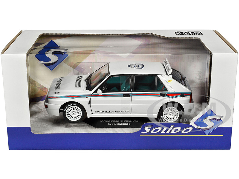1992 Lancia Delta HF Integrale Evo 1 Martini 6 White with Blue and