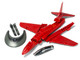 Skill 1 Model Kit Royal Air Force Red Arrows Hawk Aircraft Red Snap Together Painted Plastic Model Airplane Kit Airfix Quickbuild J6018