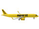Airbus A321neo Commercial Aircraft Spirit Airlines Yellow 1/400 Diecast Model Airplane GeminiJets GJ2224