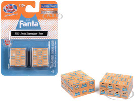 Stacked Shipping Cases Fanta Set of 2 pieces Mini Metals Series for 1/87 HO Scale Models Classic Metal Works 20253