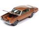 1969 Plymouth Barracuda Bronze Fire Metallic with Black Stripes Classic Gold Collection 2023 Release 2 Limited Edition to 2932 pieces Worldwide 1/64 Diecast Model Car Johnny Lightning JLCG032-JLSP354B