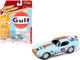 1965 Shelby Cobra Daytona Coupe #23 Light Blue with Orange Stripes Gulf Oil Classic Gold Collection 2023 Release 2 Limited Edition to 3388 pieces Worldwide 1/64 Diecast Model Car  Johnny Lightning JLCG032-JLSP356A