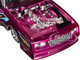 1986 Chevrolet Monte Carlo SS Lowrider Pink Metallic with Graphics Lowriders Series 1/24 Diecast Model Car Maisto 32542PK