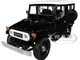 Toyota FJ40 Land Cruiser Black with White Top 1/24 Diecast Model Car Motormax 79323BK
