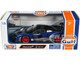 McLaren Senna #56 Dark Blue and Silver with Orange Stripes Gulf Oil Gulf Die Cast Collection 1/24 Diecast Model Car Motormax 79668GULF