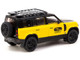 Land Rover Defender 110 Trophy Edition Yellow with Black Hood and Top and Roofrack Global64 Series 1/64 Diecast Model Tarmac Works T64G-020-TE