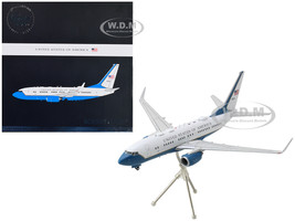 Boeing C 40B Commercial Aircraft United States of America Air Force White and Blue Gemini 200 Series 1/200 Diecast Model Airplane GeminiJets G2AFO1279