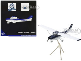 Cessna 172 Skyhawk Aircraft N4480R Blue and White Gemini General Aviation Series 1/72 Diecast Model GeminiJets GGCES016