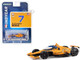 Dallara IndyCar #7 Alexander Rossi McLaren Arrow McLaren 60th Anniversary Triple Crown Accolade Indianapolis 500 Livery NTT IndyCar Series 2023 1/64 Diecast Model Car Greenlight 11584