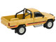1984 Toyota Hilux Pickup Truck Yellow with Stripes 1/64 Diecast Model Car Paragon Models PA-55523