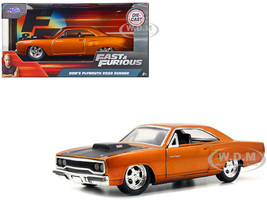 Dom's Plymouth Road Runner Metallic Gray Black Hood Stripe