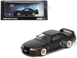 Nissan Skyline GT R R32 RHD Right Hand Drive Matt Black The Diecast Company Special Edition 1/64 Diecast Model Car Inno Models IN64-R32-MB