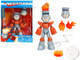 Fire Man 5 5 Moveable Figure with Accessories and Alternate Head and Hands Mega Man 1987 Video Game Model Jada 34222