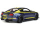 2021 Shelby Mustang Super Snake Coupe Blue Metallic with Yellow Stripes 1/18 Model Car GT Spirit GT871