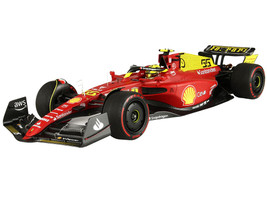 Ferrari SF 75 #55 Carlos Sainz Formula One F1 Italian Monza GP 2022 Limited Edition 1/18 Diecast Model Car BBR BBR182275-55