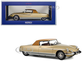 1964 Citroen DS 19 Le Dandy Beige Metallic with Brown Top 1/18 Diecast Model Car Norev 181741