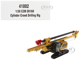 CZM EK160 Cylinder Crowd Drilling Rig Yellow High Line Series 1/50 Diecast Model Diecast Masters 41002