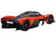 Aston Martin Valkyrie Maximum Orange with Black Top 1/18 Model Car Top Speed TS0505