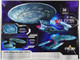 Skill 2 Model Kit U S S Enterprise NCC 1701 D Space Ship Star Trek The Next Generation 1987 1994 TV Series 1/1400 Scale Model AMT AMT1429M