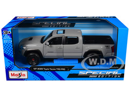 2023 Toyota Tacoma TRD PRO Pickup Truck Gray with Sunroof Special Edition Series 1/27 Diecast Model Car Maisto 32910GRY