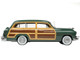 1949 Mercury Woodie Meadow Green with Yellow and Woodgrain Sides and Green Interior Limited Edition to 200 pieces Worldwide 1/43 Model Car Goldvarg Collection GC-050A