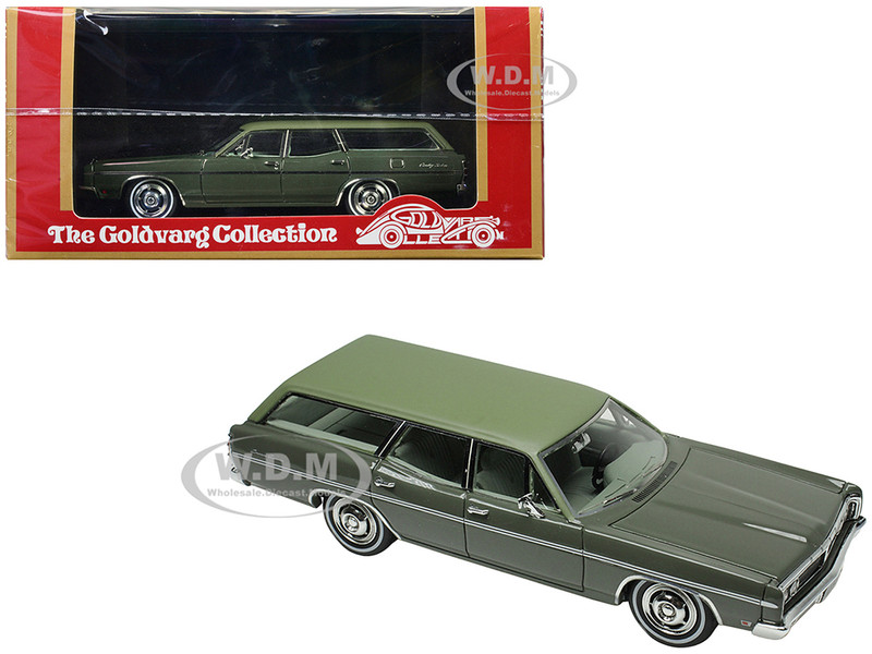 1970 Ford Galaxie Station Wagon Ivy Green with Light Green Top Limited Edition to 180 pieces Worldwide 1/43 Model Car Goldvarg Collection GC-055A