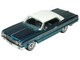 1964 Chevrolet Impala Lagoon Aqua Blue Metallic with Blue Interior and White Top Limited Edition to 200 pieces Worldwide 1/43 Model Car Goldvarg Collection GC-073A