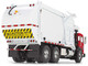 Peterbilt 520 Refuse Garbage Truck with Wittke Front Loader and Trash Bin Red and White 1/34 Diecast Model First Gear FG10-4335